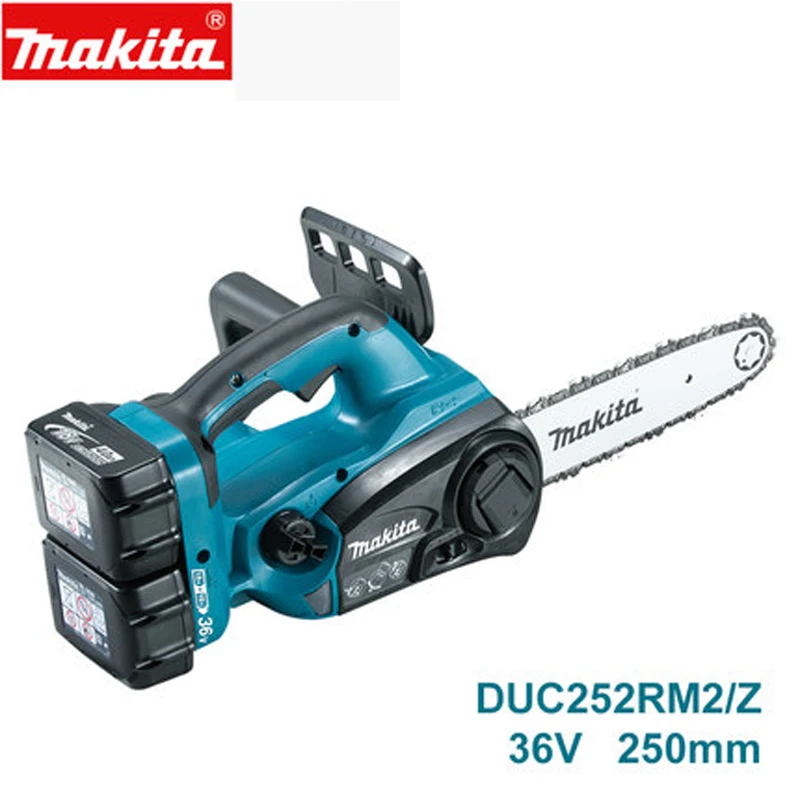 Япония Makita перезаряжаемые электрические цепные пилы DUC252RM2 литиевая батарея пилы заряженные деревянные цепные пилы DUC121RFE 36 В