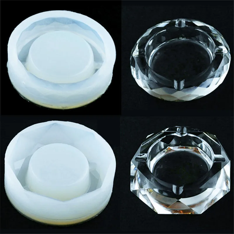 Concrete Ashtray Silicone Mold DIY Resin Cement Clay Craft mould