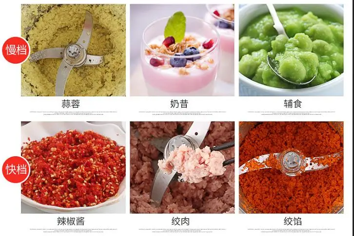 Meat Grinders grinder USES a 6-liter multi-purpose electric stainless steel blender to crush and chilli vegetables