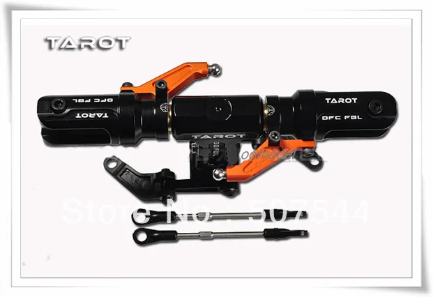Tarot TL50901 500FBL Split Lock Rotor Head Assembly Black free shipping with tracking tarot tl50130 500 flybarless metal linkage rods tarot 500 parts free shipping with tracking
