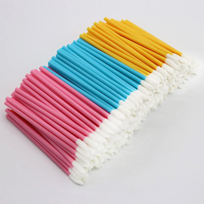 

50 Pcs/Lot Disposable Lip Brush Women Accessories Corlorful Gloss Wands Applicator Perfect Best Make Up Tool Wholesale