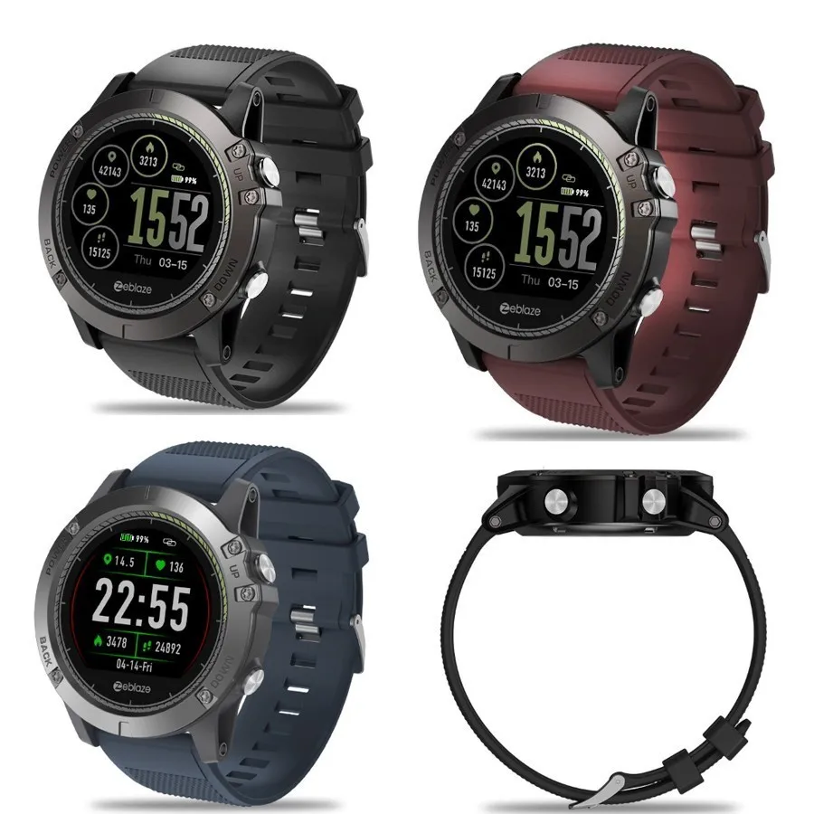 Новые Zeblaze VIBE 3 HR умные часы IP67 водонепроницаемые носимые устройства монитор сердечного ритма ips цветной дисплей спортивные умные часы