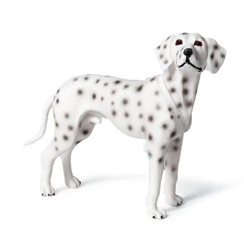 

4" Cute Puppy Statue Simulation Standing Dalmatian ABS Home Decor Birthday Gift Action Figure Collectible Model Toy 11CM B347