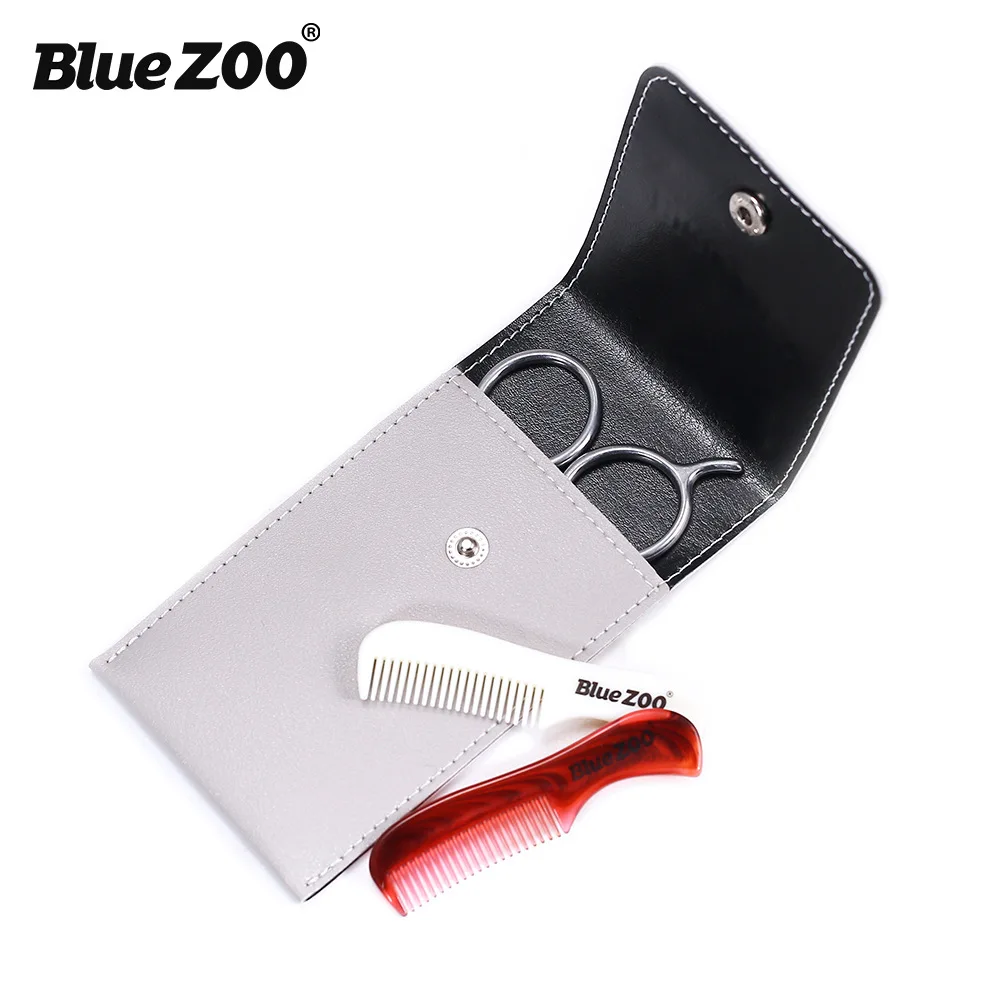 MMFC-Blue Zoo борода ножницы для усов и расческа набор для мужчин уход-4 шт. комплект