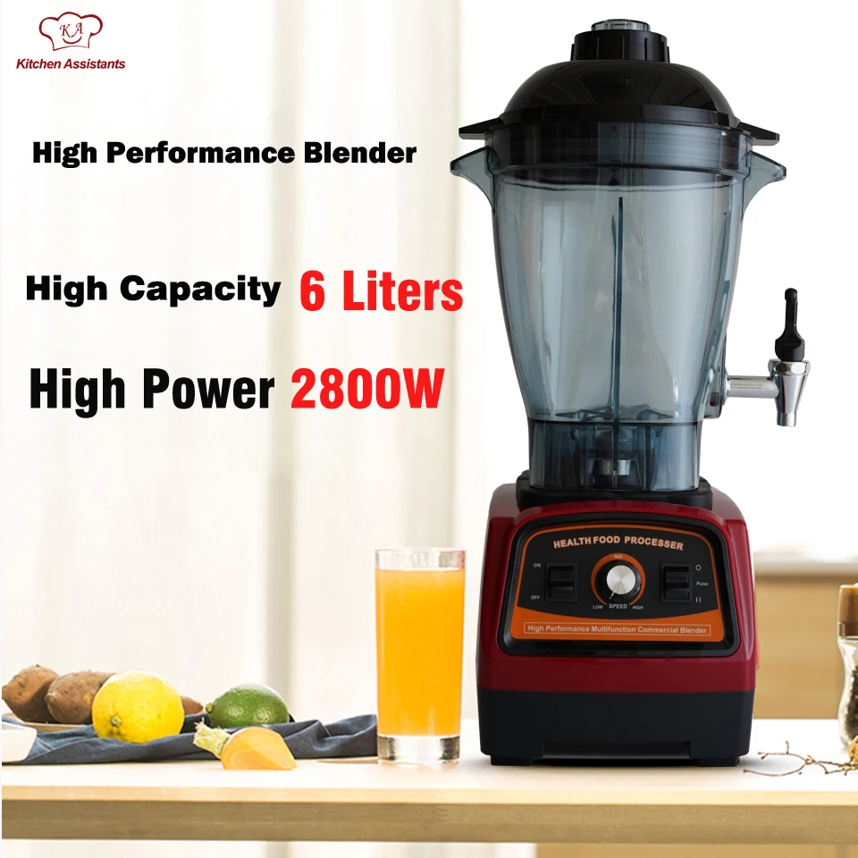 A7600 3HP BPA FREE Heavy Duty 6L commercial professional smoothies