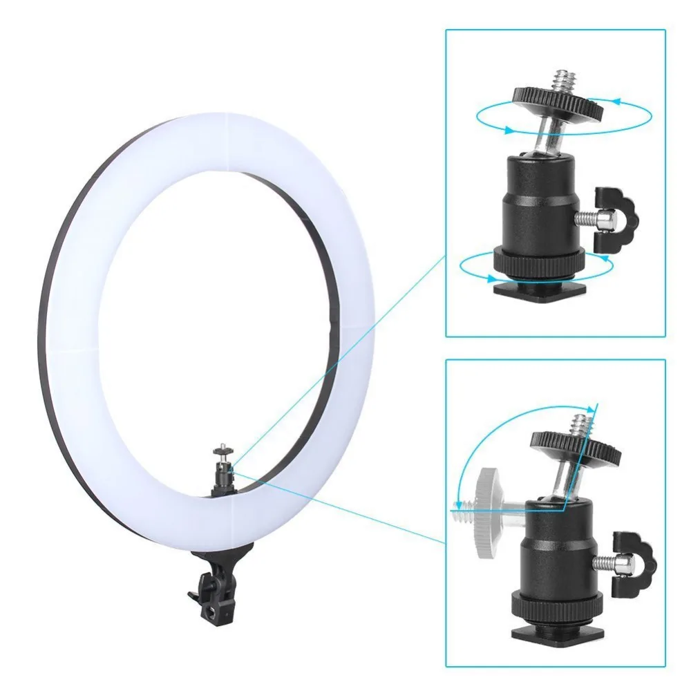  Zomei 18 inch Dimmable SMD LED Studio Camera Video Ring Light Lighting Kit 5500K for Make up Smartp - 32891117976