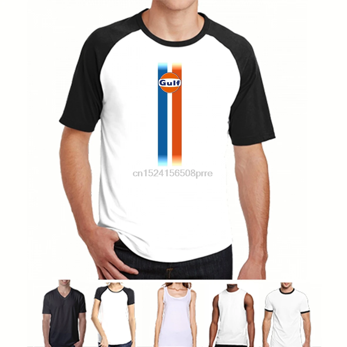 

Men Funny t shirt cotton short sleeve tshirts women T-Shirt Gulf stripes