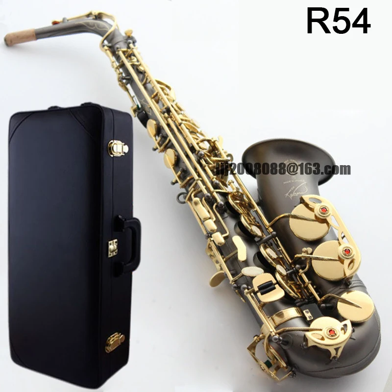 

High Quality Alto Saxophone Selm 54 Eb flat Matte Black nickel gold Alto Sax Professional Mouthpiece with Case free shipping