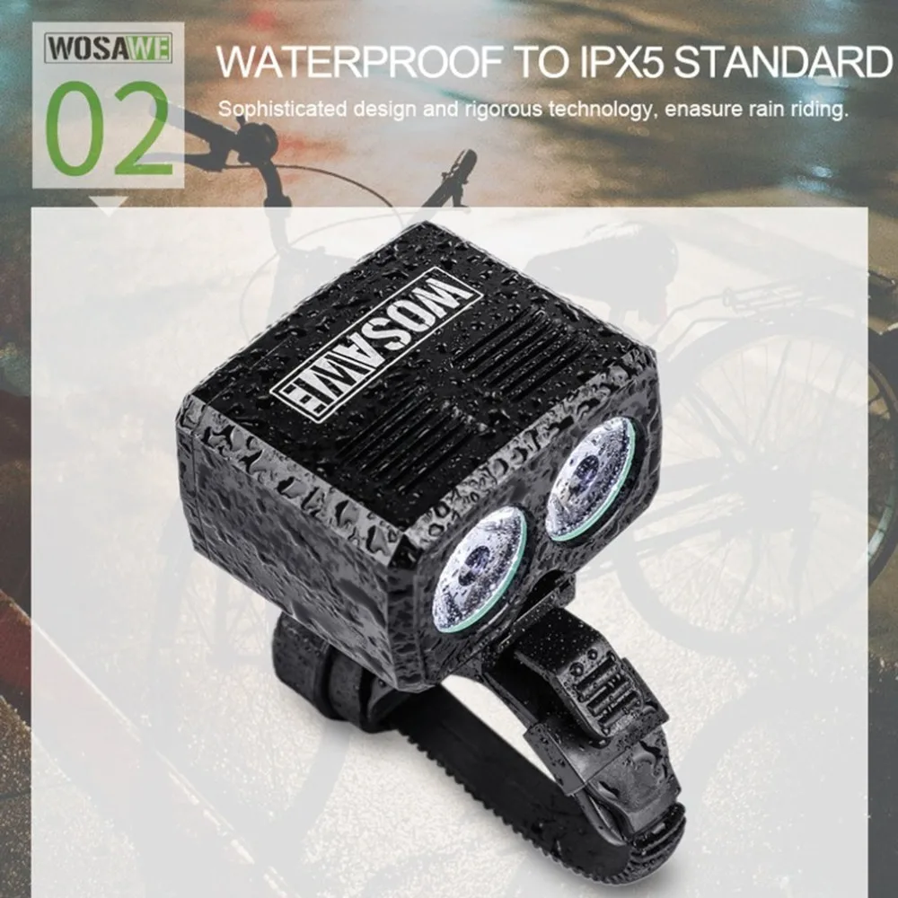 Flash Deal WOSAWE NEW Strong Power 5000lm USB Rechargeable Bike Lamp Front Handlebar Bike Light Built-in Battery 5 Modes Headlight 3 Flash Deal WOSAWE NEW Strong Power 5000lm USB Rechargeable Bike Lamp Front Handlebar Bike Light Built-in Battery 5 Modes Headlight 3