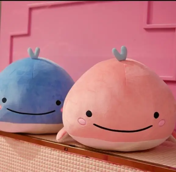 

Cute Down cotton whale plush toy super soft dolphin pillow Stuffed toys high quality Aquatic creatures birthday gift