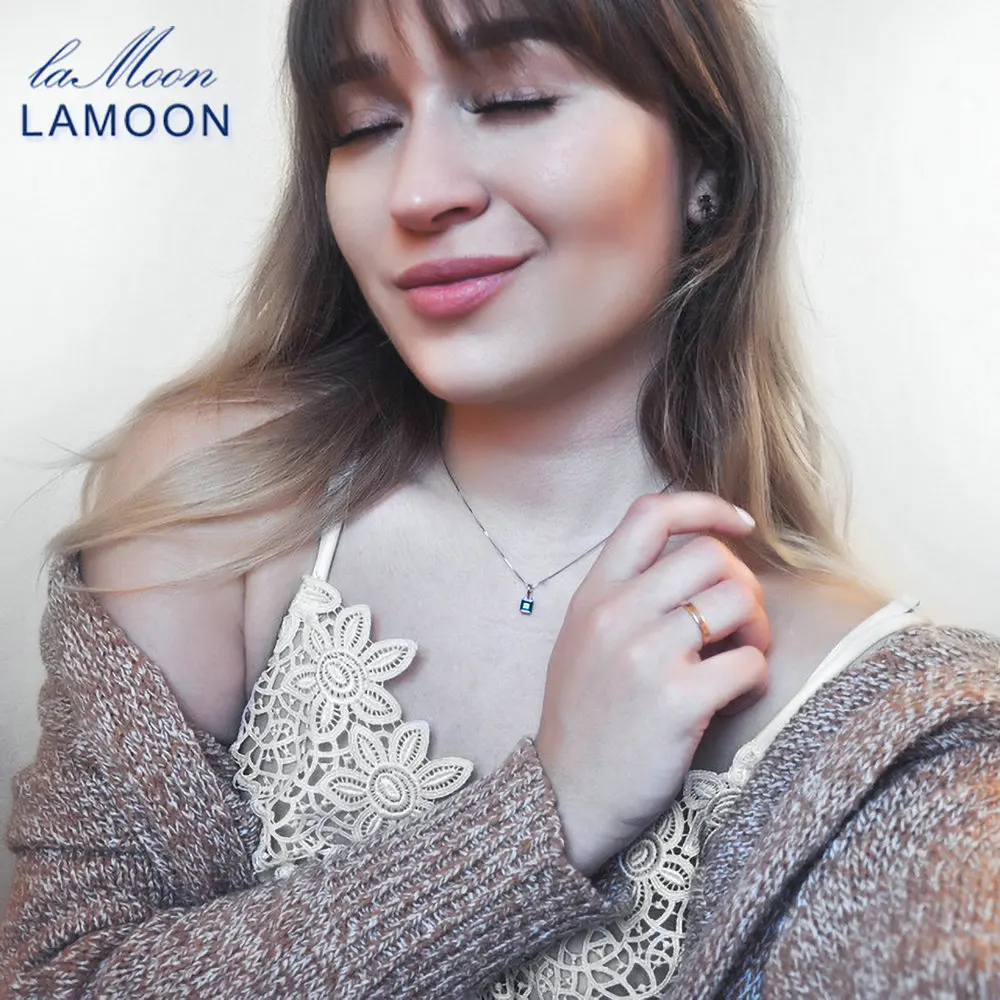 Женская цепочка из серебра 925 пробы с зеленым халцедоном|jewelry necklace women|jewelry