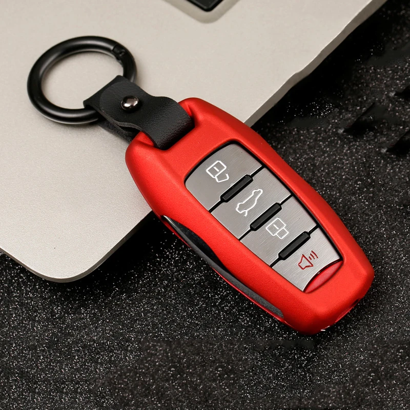 

Star Carbon stripe Wood grain Zinc alloy Smooth surface Remote car key case for Great Wall Haval Coupe H7 H8 H9 Metal Keychain