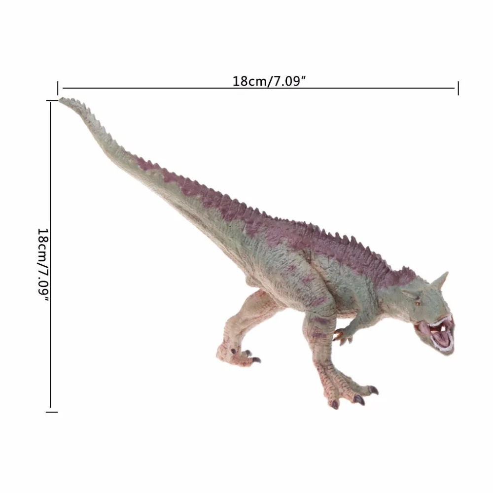 

1PC Carnotaurus Dinosaur Action Figure Toys Hand Puppet Kids Educational Model Drop ship