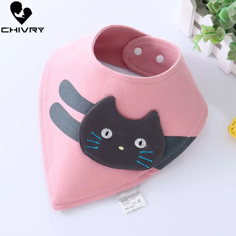 Chivry 100% хлопок бандана для девушки нагрудник ткань мультяшный принт треугольные