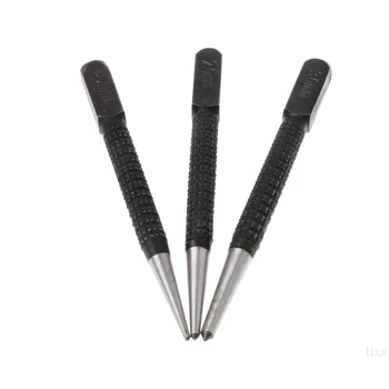 

SAILFLO 3 Pcs 3/32" Heavy Duty Centre Punch Steel Metal Spring Loaded Marking Hole Tool