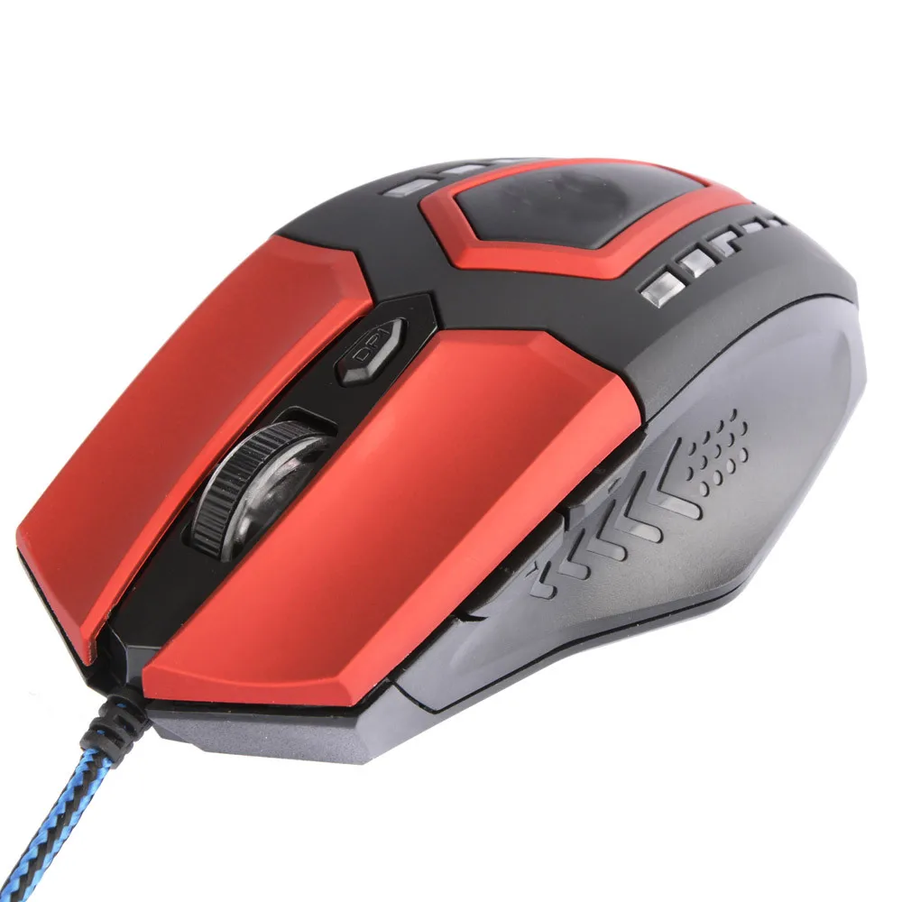 Cool Sensitive buttons 3200 DPI 6D Buttons LED Wired Gaming Mouse For
