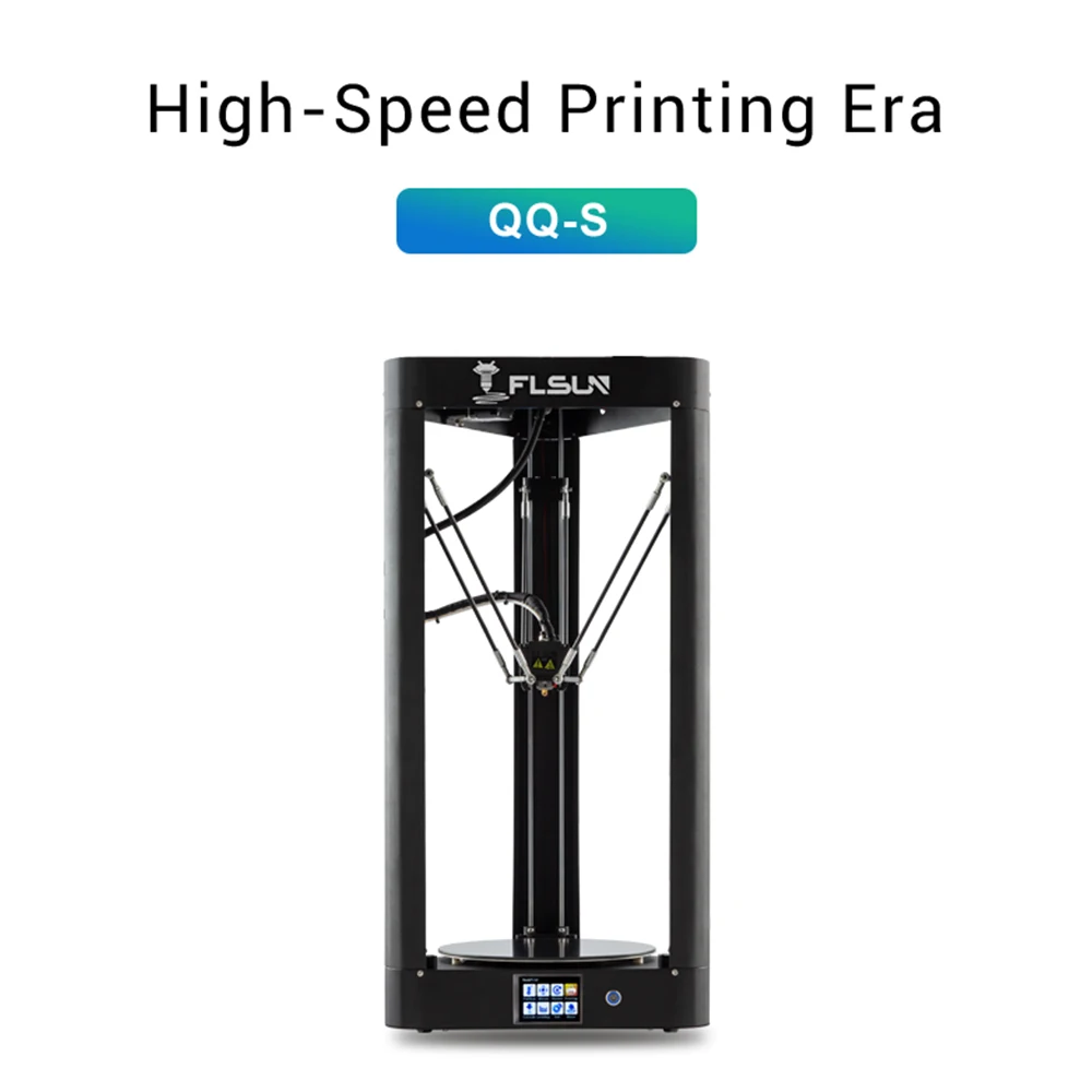 Продажа 2019 FLSUN QQ S Delta Kossel 3d принтер высокоскоростной большой размер печати 3D принтер автоматическое выравнивание сенсорный экран Wifi