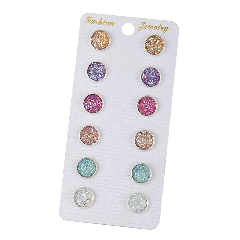 

new styles heart flowers endless symbol earrings studs set rhinestone imitation pearls Earrings for women gift