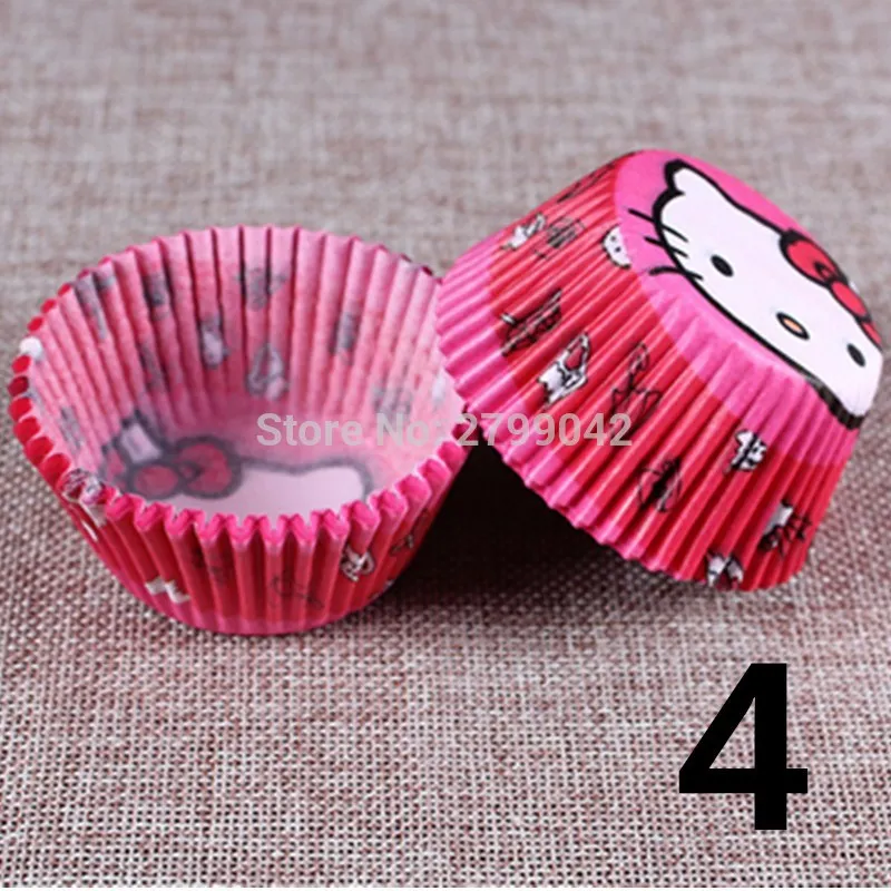 

100 Pcs/lot Cooking Tools Grease-proof Paper Cup Paper Baking Cups Christmas Muffin Kitchen Cupcake Cases Cake Mold