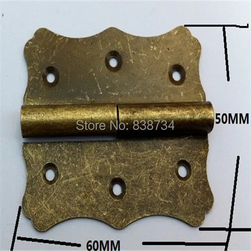 10pcs 60 50MM Antique Detachable Hinge font b Big b font Wooden Gift font b Box