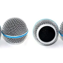 4 упак. металла Экран шаровой головкой микрофона решетка подходит Shure BETA58 BETA58A