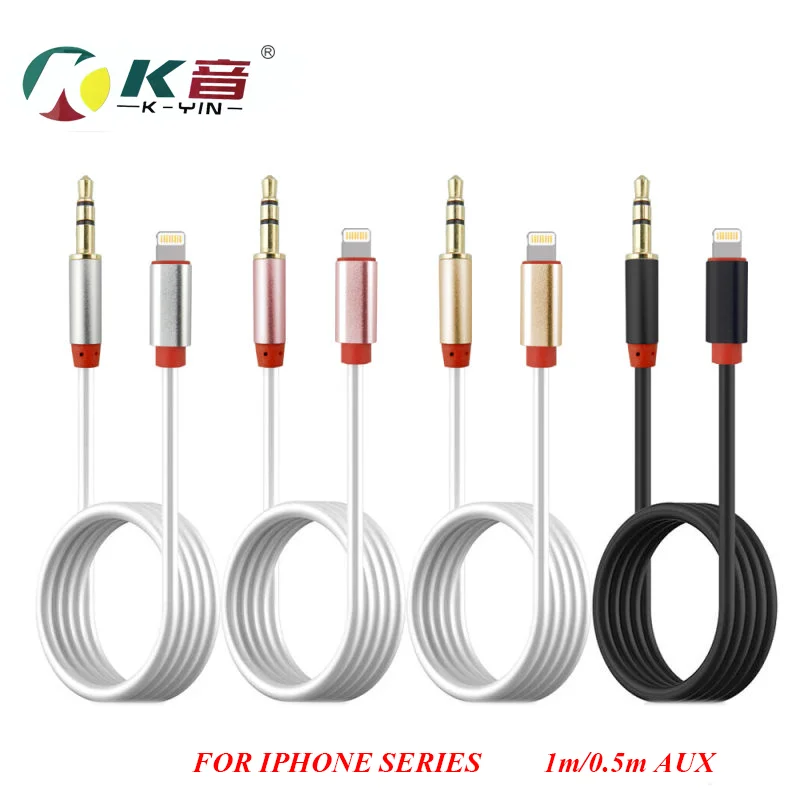For Apple iPhone 7/iPhone7 Plus 1M/0.5M TPE USB AUX Cable For Car