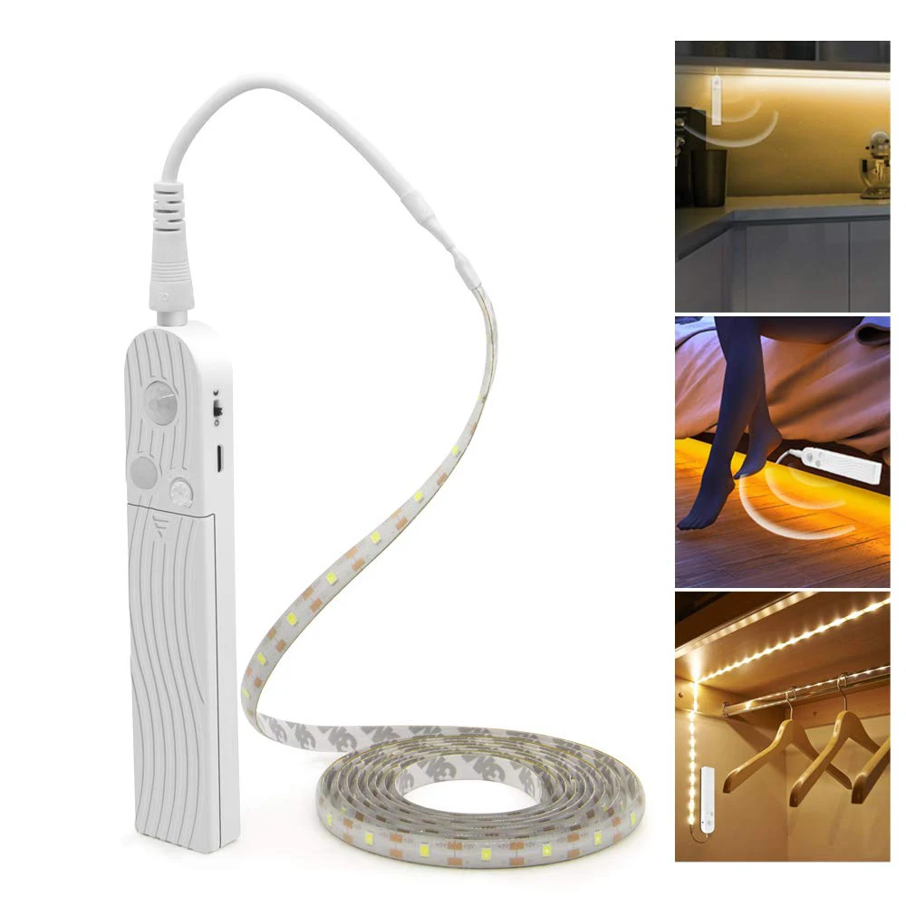 

LED Strip Light With Motion Sensor Lamp Strips USB Diode Tape TV Backlight Children's Night Light Home Christmas Decoration Led