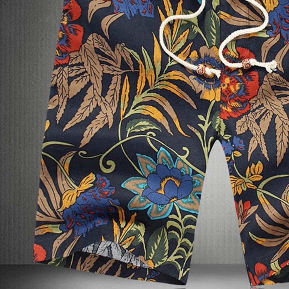 Men s Summer Sports Work Casual Printed Beach Trousers Harem Cargo Pants Jogger Dancing Pant Ripped 5