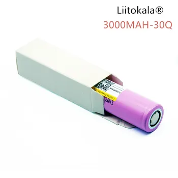 

LiitoKala 100% INR 18650 30Q Originais 3.7V 3000 mAh Baterias Recarregaveis Para for 18650 Bateria/Eletronico - cig