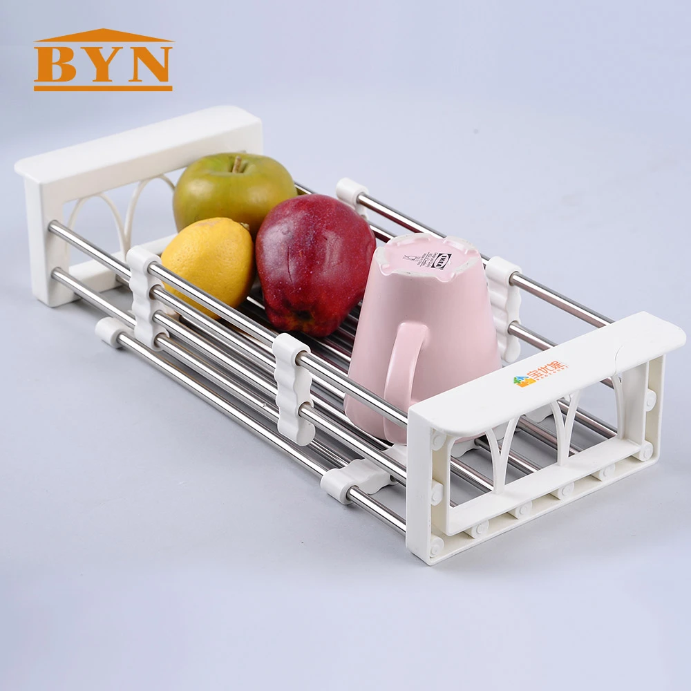 Kitchen Dish Cup Drying Rack Holder Sink Drainer Dryer Fruit Vegetable Wash