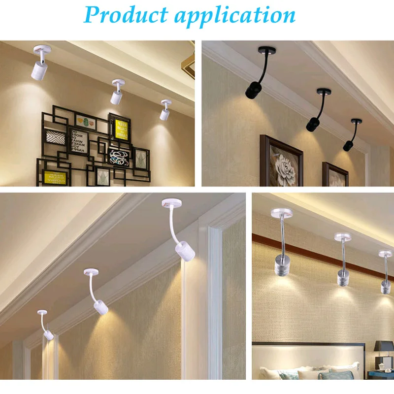 3W 5W LED Clips lamp EU plug cable LED Hoses Wall Lamp Flexible Home Hotel Bedside Reading Light Moder Book Lights AC85-265V 6