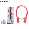 CHIPAL VER008S 60CM 100CM PCI-E Riser Card 008S PCI Express 1X 16X Extension 4Pin 6Pin SATA Power LED for Bitcoin Miner Mining ► Photo 1/6