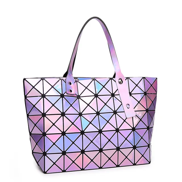 Cube Package Ling Grid Laser Geometric Sching Star Las Cube Package Ling Grid Laser Geometric Sching Star Las Handbag Whole Dropship