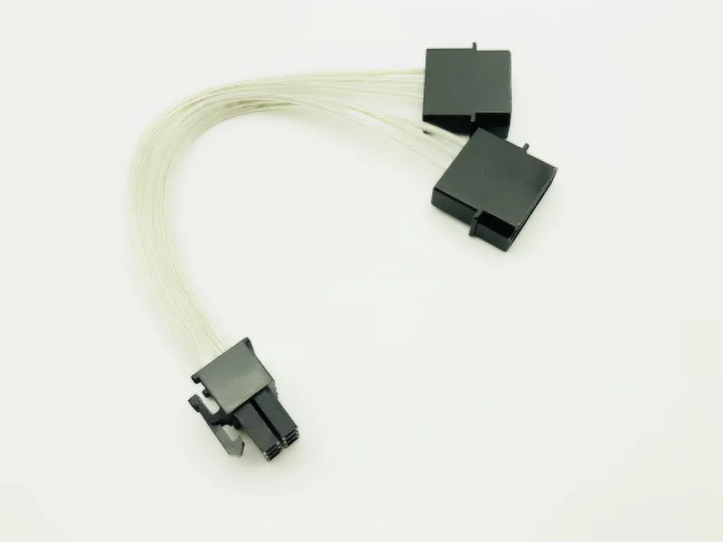2*4 Pin Molex IDE к 6Pin PCI E графическая карта адаптер питания для ПК видеокарты