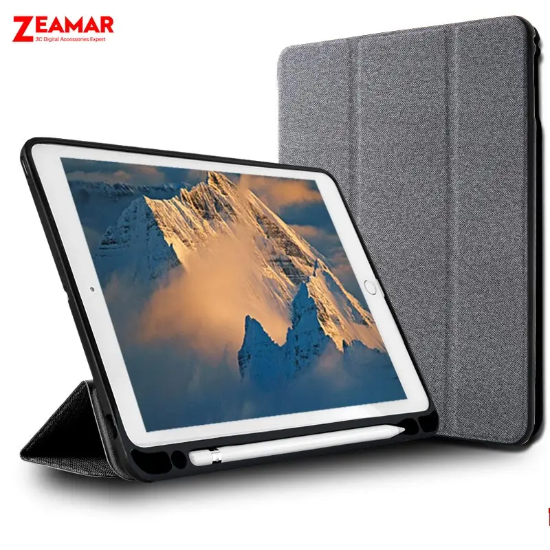 Чехол для iPad Pro 9,7 дюйма с Apple Pencil Holder ZEAMAR кожаный смарт-чехол с магнитной подставкой силиконовый чехол-накладка Funda Capa