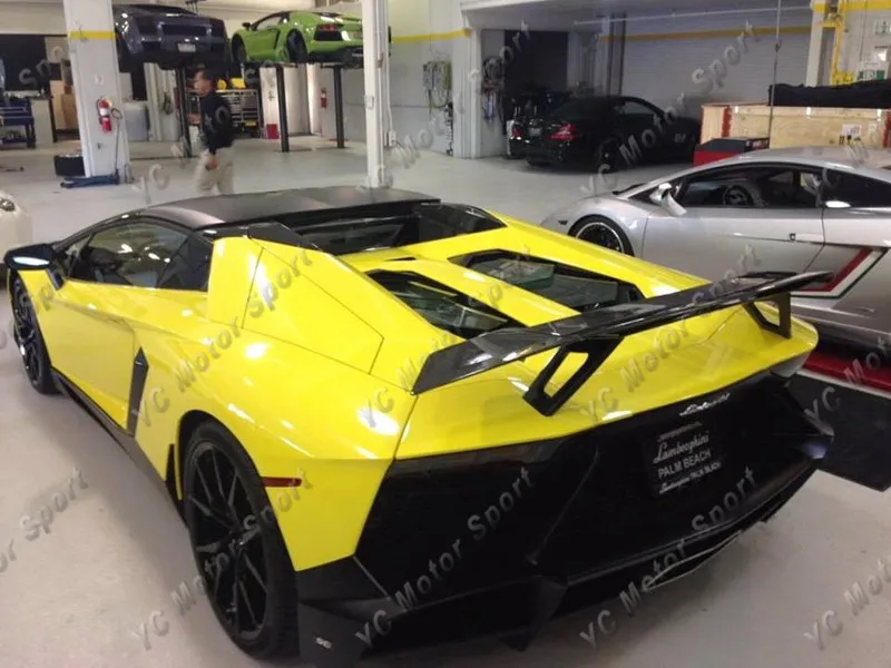 Автомобильные аксессуары корпус из углеродного волокна GT Крыло для 2011- Aventador LP700-4 LP720-4 LP750-4 Novitec T Стиль задний спойлер