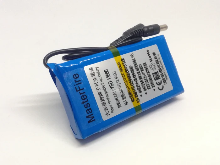 Аккумуляторная батарея MasterFire YSD 12680 12 В 6800 мАч литий ионная аккумуляторная