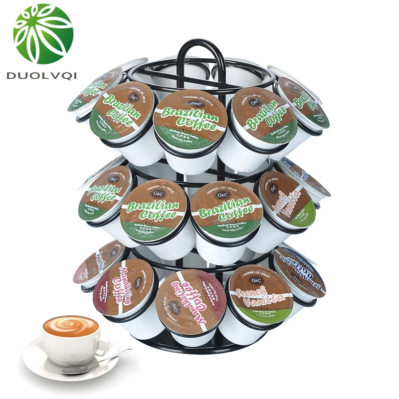 

Coffee Pod Holder Coffee Capsule Storage Shelves Dispenser Coffee Capsules Tower Stand For 27pcs Dolce Gusto Coffee Capsules
