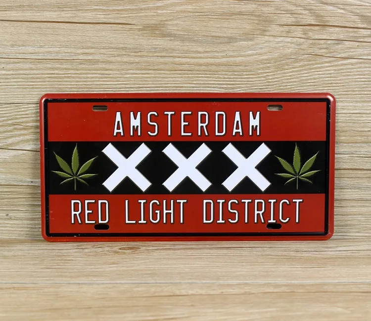 Free-Ship-AMSTEROAM-Metal-Painting-Vintage-Tin-sign-Plaque-Retro-Poster-Pub-Bar-Cafe-Wall-Art