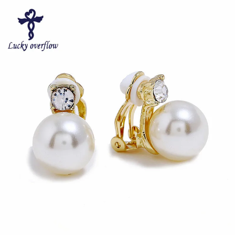 boucles d'oreilles perles clips boucles d'oreilles perles clips