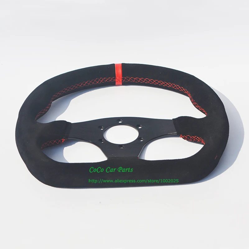 Универсальный Автомобильный руль из замшевой кожи D Style|racing car steering wheel|steering wheel 13car