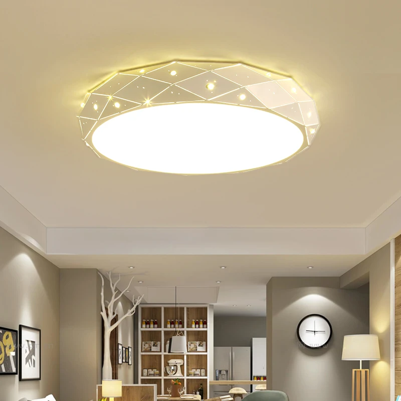 

Modern LED Ceiling Lights for living room bedroom Geometric cutting indoor lighting The Starry Star River ceiling lamp acrylic