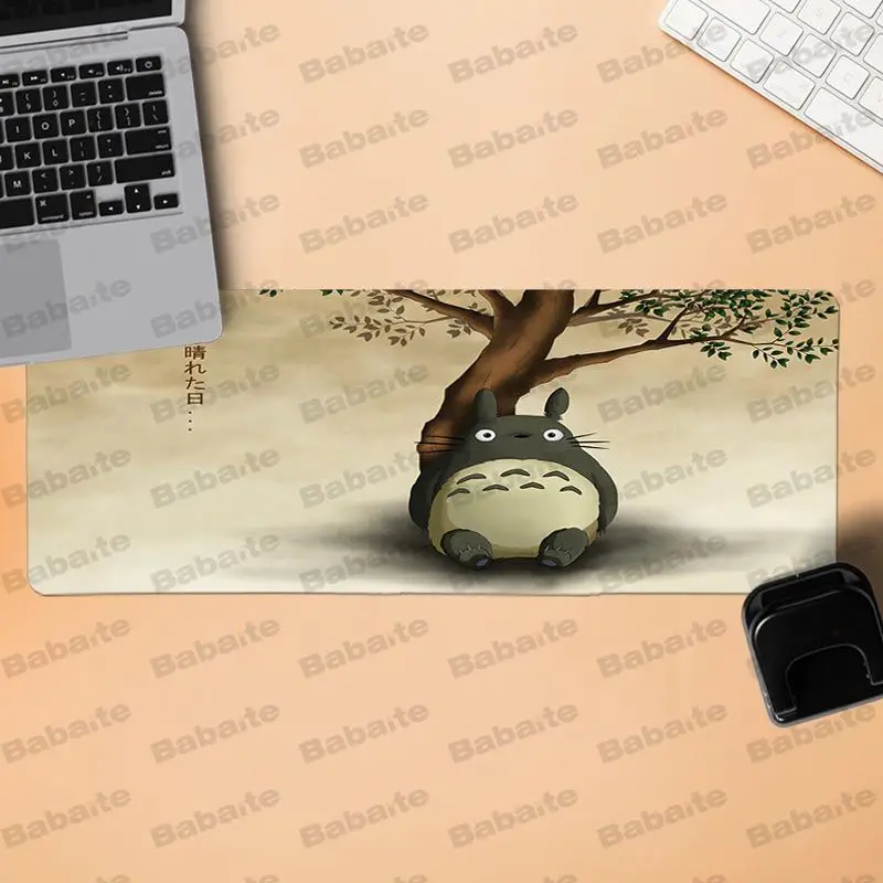 Babaite totoro заказной Ноутбук игровой коврик для мыши Удобная мышка резиновый коврик игровой коврик для мыши Размер для 300*900 400*900