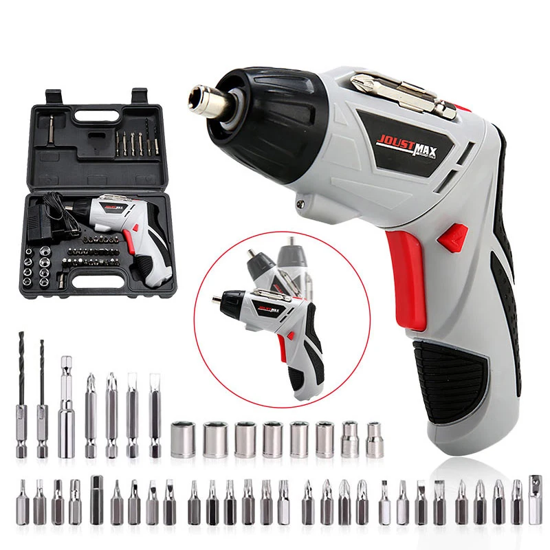 

4.8V Electric Screwdriver Cordless Drill Mini Wireless Power With LED Light Dremel Multi-function DIY Power Tools With 45 Bits