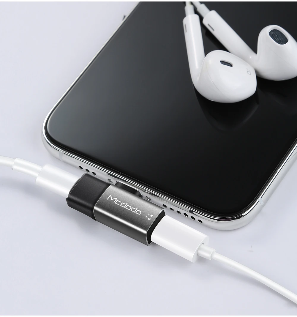 Mcdodo аудио Aux адаптер для iPhone Xs Max Xr X 8 7 наушников разъем OTG кабель для двойной Lightning сплиттер конвертер