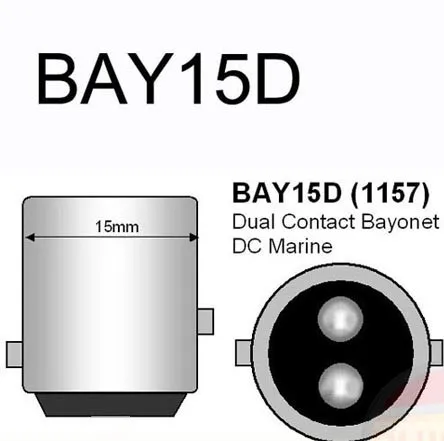 Белый, красный, желтый автомобиль 1157 BAY15D P21/5 W 1156 BA15S P21W 12 светодиодный стоп-сигнал, задний светильник, лампа 12В