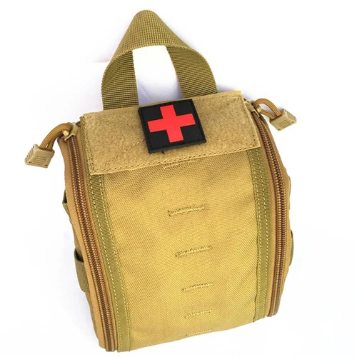 Medical Bag khaki Открытый тактический Медицинский Набор для путешествий аптечка многофункциональные карманы Кемпинг походная сумка аптечка набор для выживания DLY010 - Цвет: Medical Bag khaki