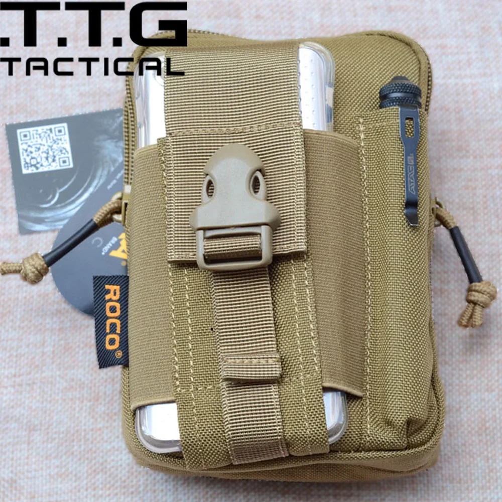 Компактный тактический Чехол Molle EDC для гаджета, поясная сумка с держателем для мобильного телефона для Iphone 6 Plus, 1000D нейлон