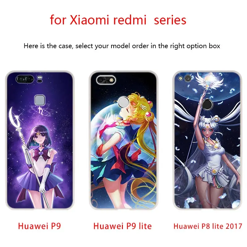 Чехол для телефона из ТПУ с Сейлор Мун мягкие чехлы Huawei P40 P30 P20 Pro P10 P9 Lite p30lite p40lite P