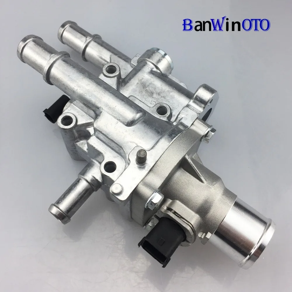 Capa para Chevrolet Aveo com Sensor 55579951 de Alumínio do Motor de Refrigeração Termostato Habitação Assembléia Cruze Sonic 251922 251919928 11 Cheap Termostatos e peças